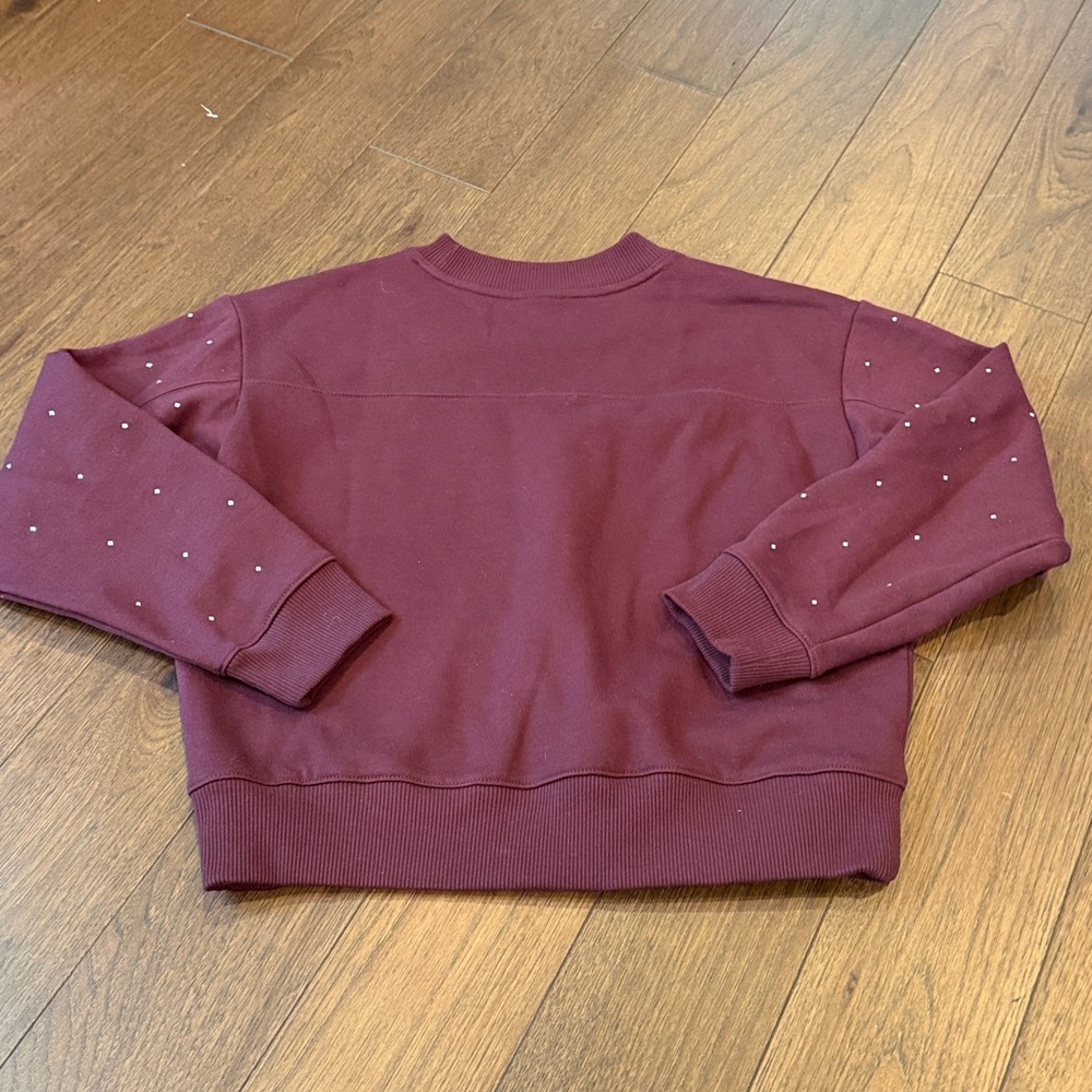 A New Day Rhinestone Fleece Sweater Small - Picture 5 of 6